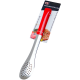 Cleste gratar inox maner silicon antiderapant 29cm rosu prindere sigura Adison